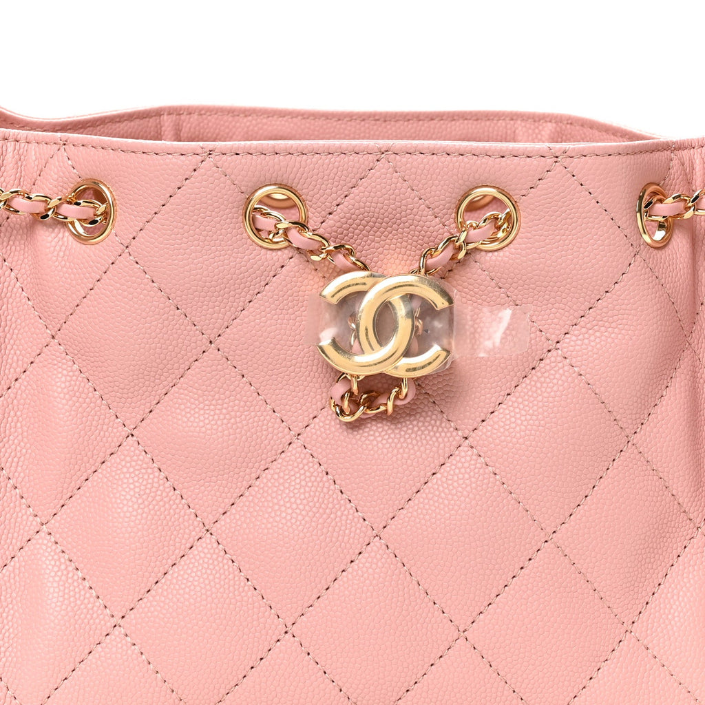 Caviar Quilted Mini Chanel 25 Handbag Pink