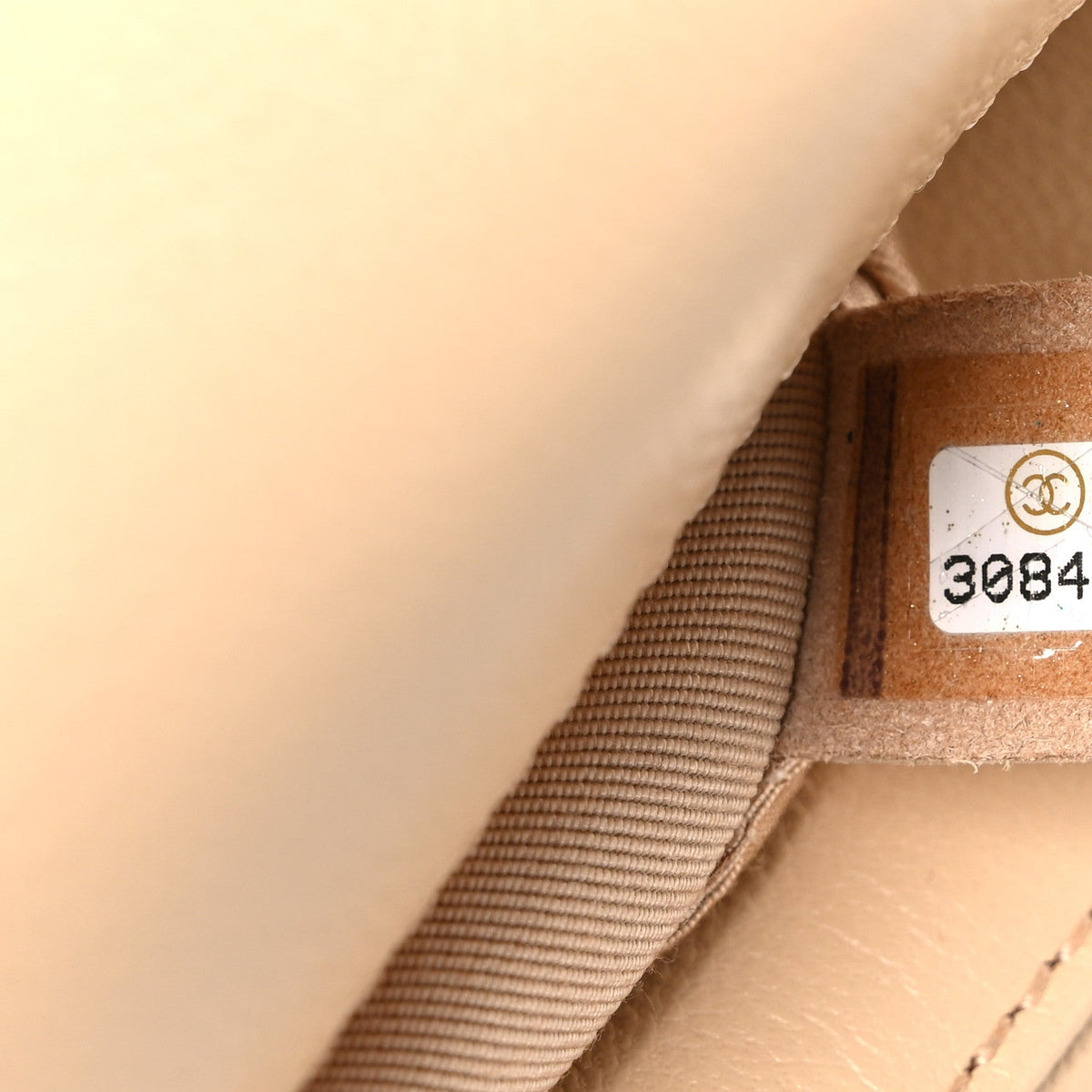 Goatskin Quilted Medium Chanel 19 Flap Beige
