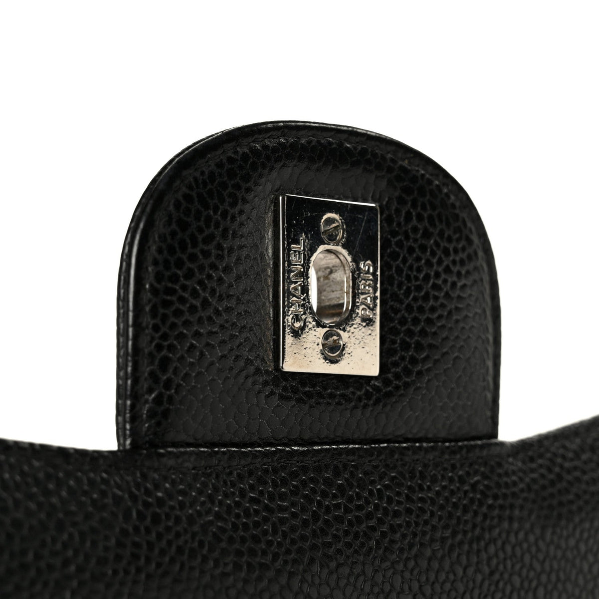 Caviar Quilted Maxi Double Flap Black