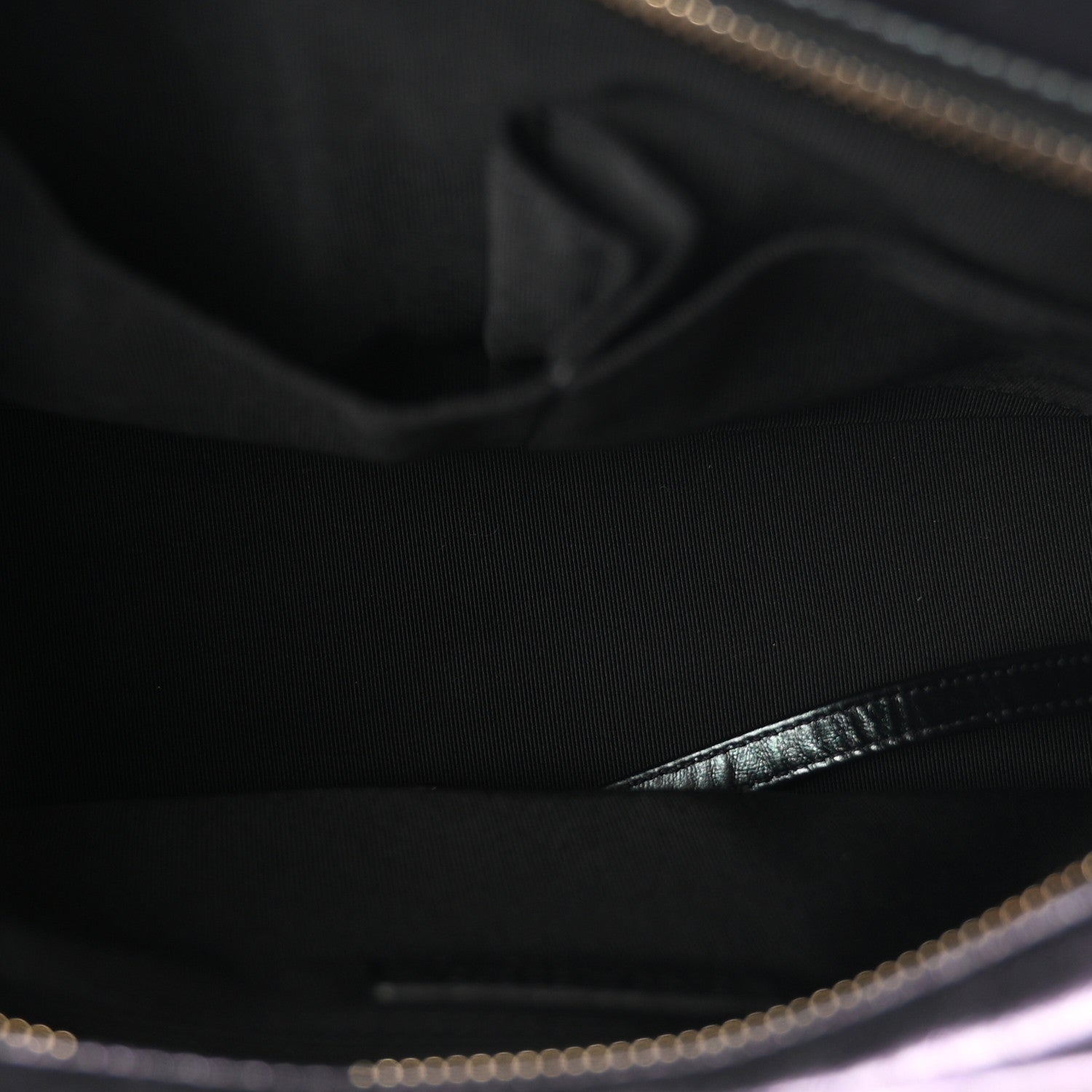 Iridescent Aged Calfskin Quilted Medium Gabrielle Hobo Black