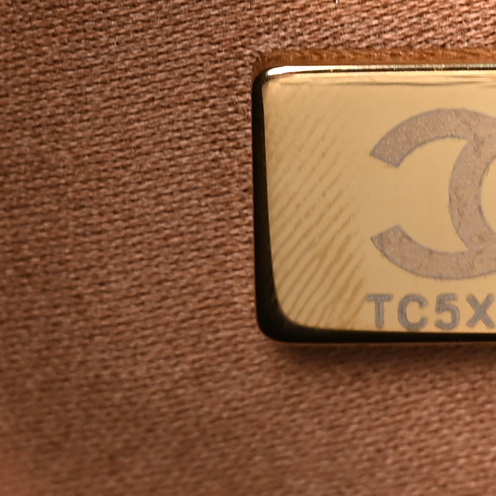 Goatskin Quilted Small Chanel 25 Handbag Camel