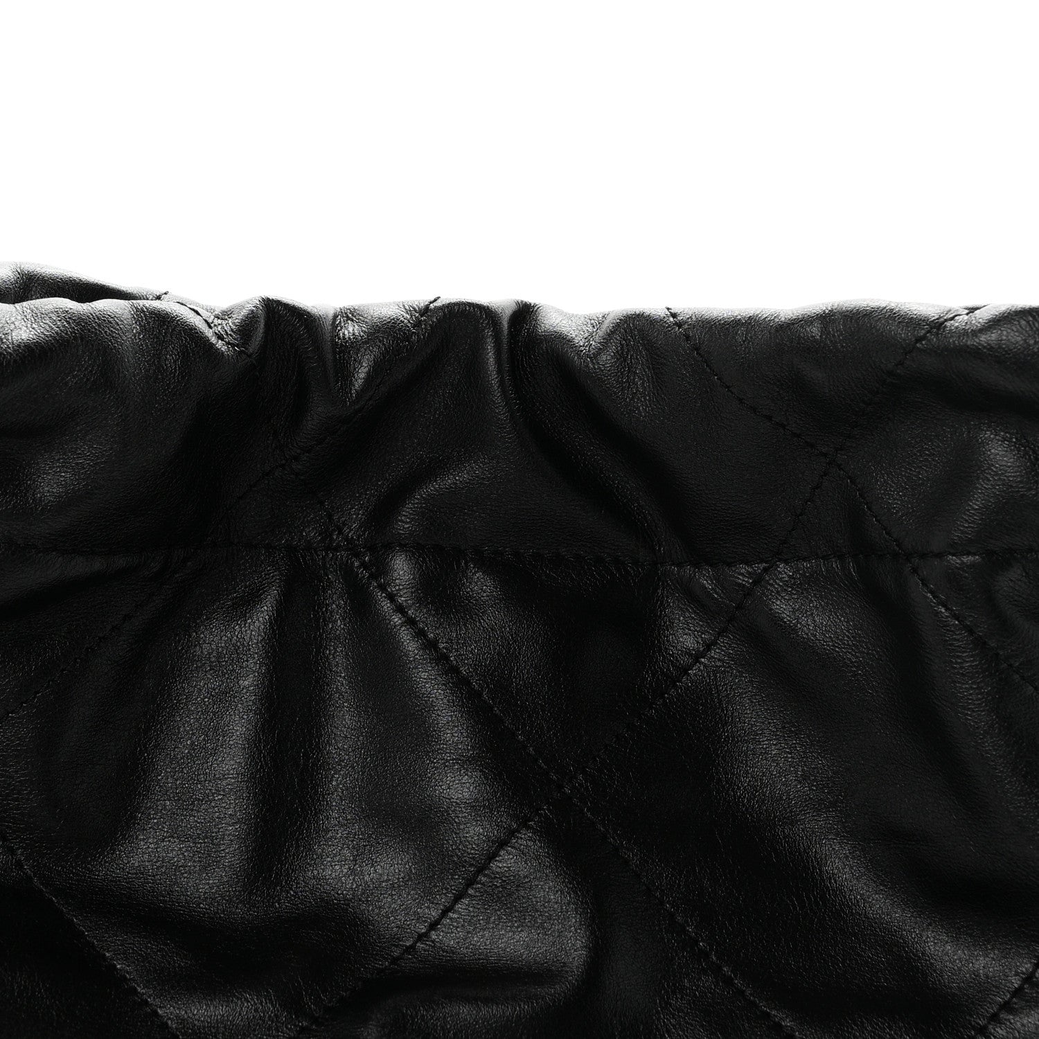 Shiny Calfskin Quilted Small Chanel 22 Black