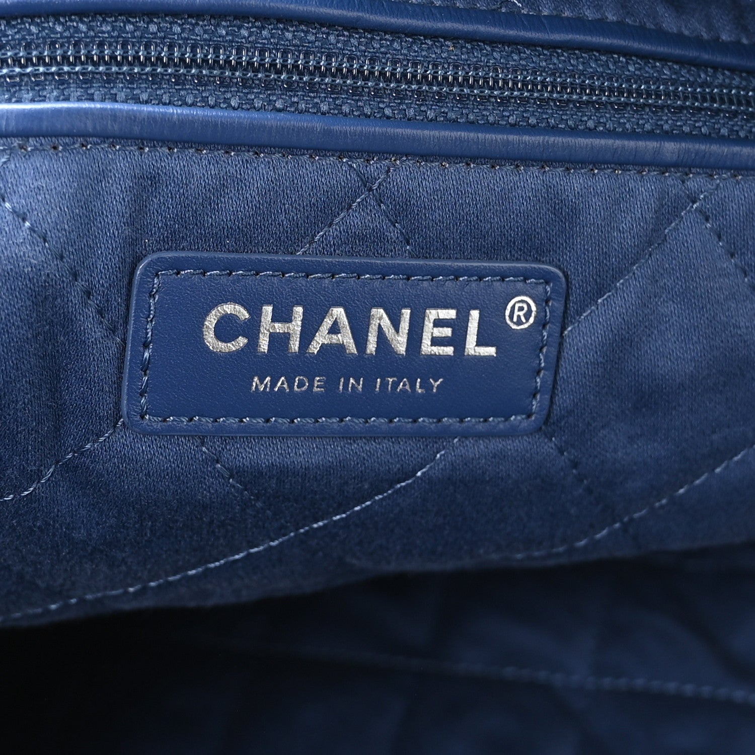 Denim Patchwork Logo Chanel 22 Blue