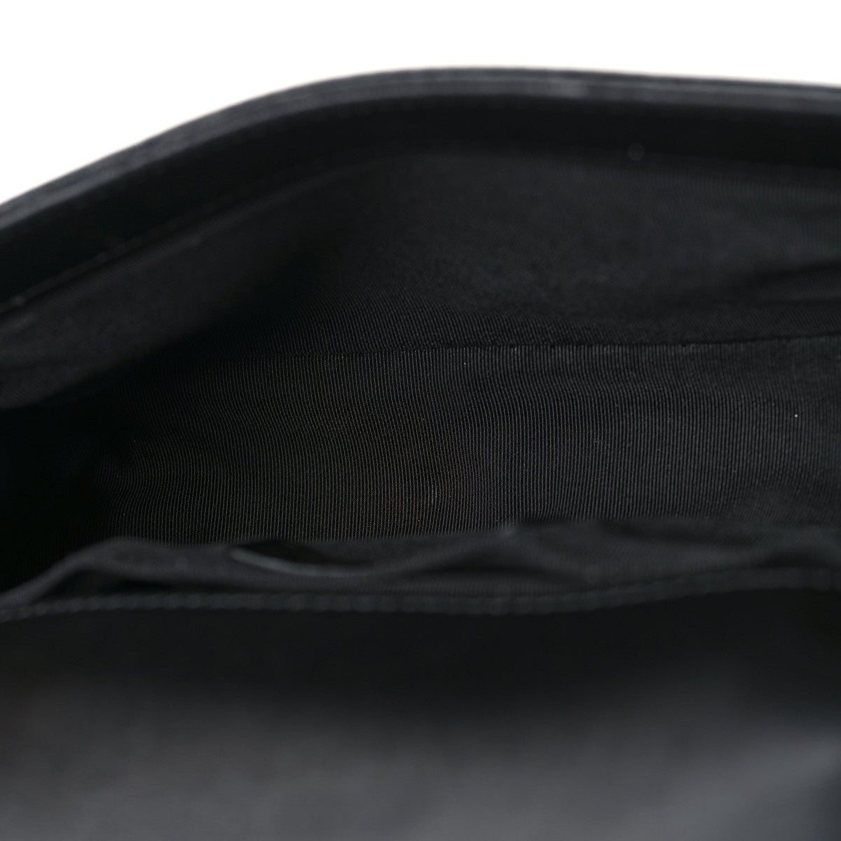 Lambskin Quilted Small Boy Flap Black