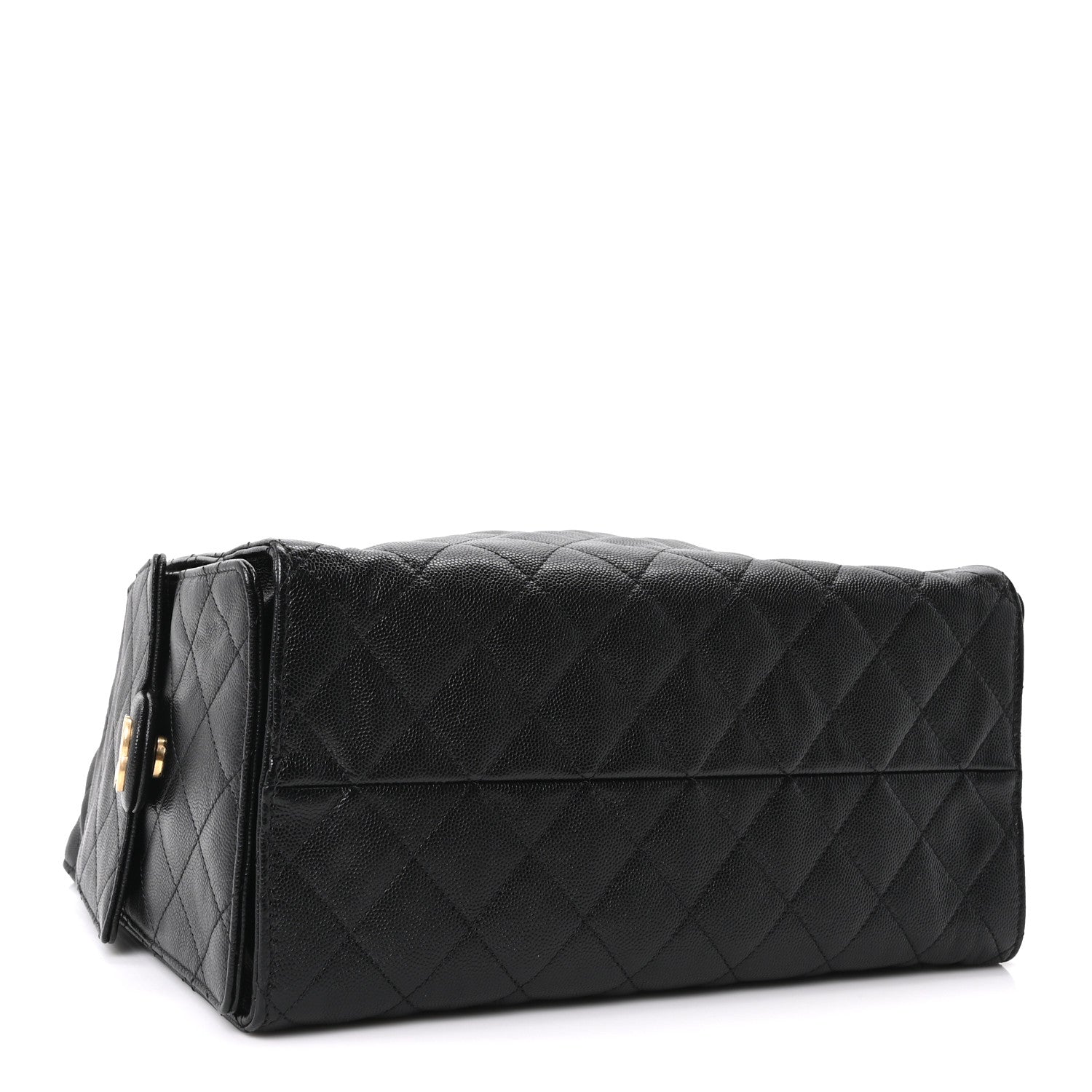 Caviar Quilted Medium Chanel 25 Handbag Black