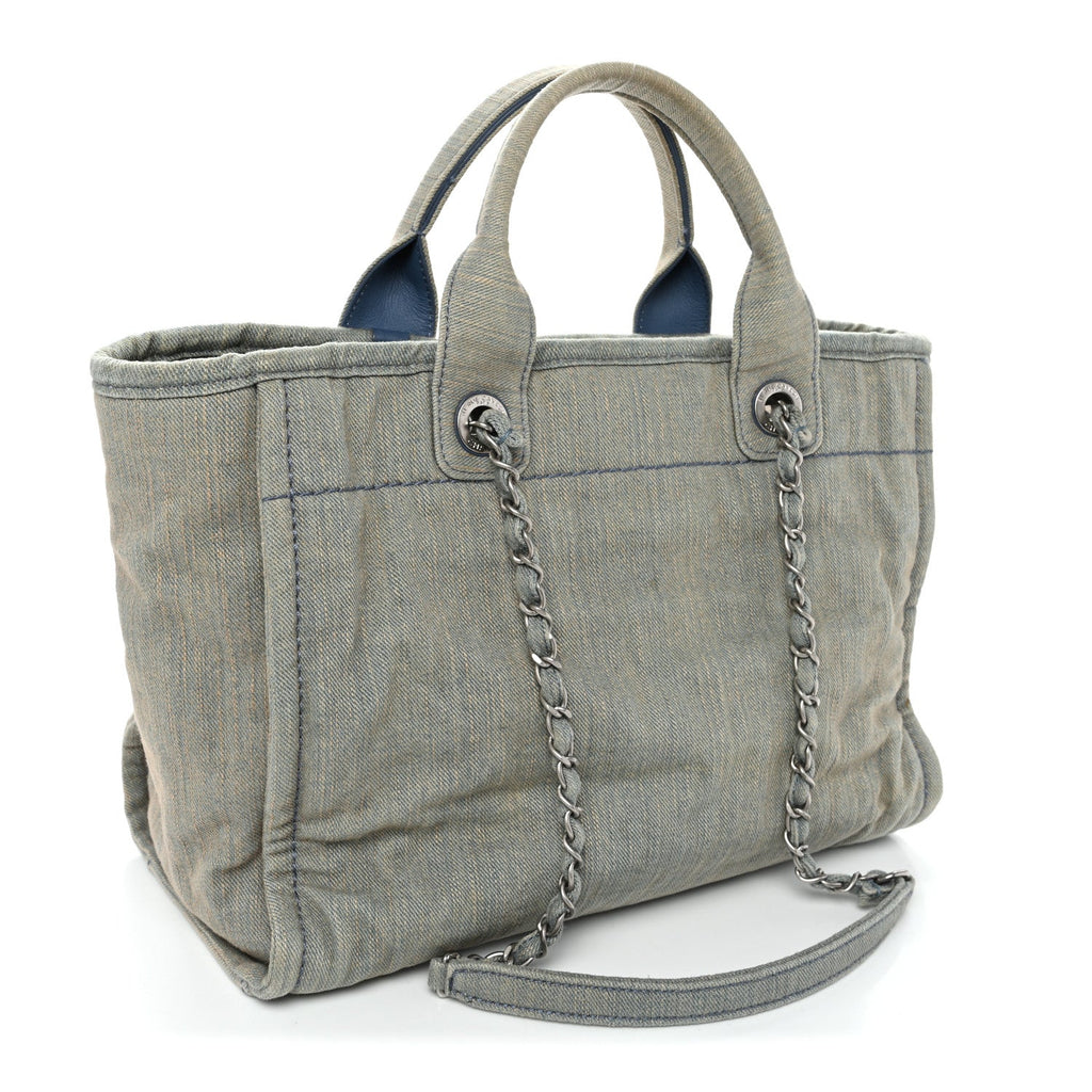 Denim Small Deauville Tote Light Blue