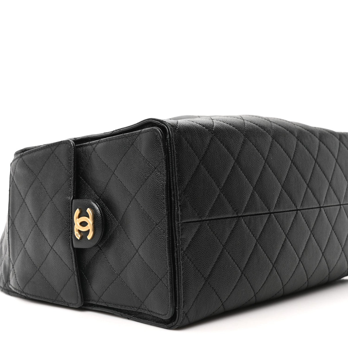 Caviar Quilted Medium Chanel 25 Handbag Black