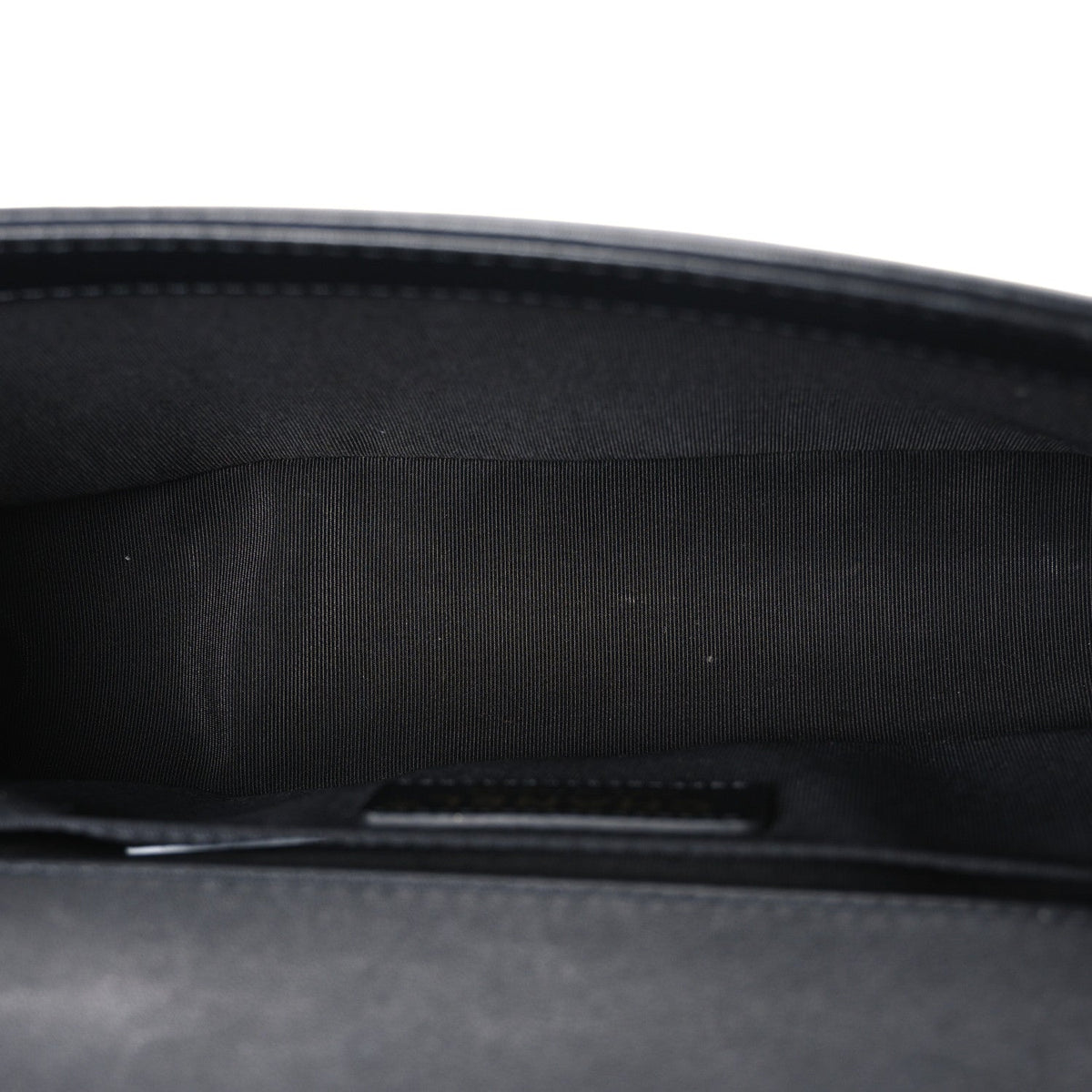 Lambskin Quilted Medium Chain Around Boy Flap Black