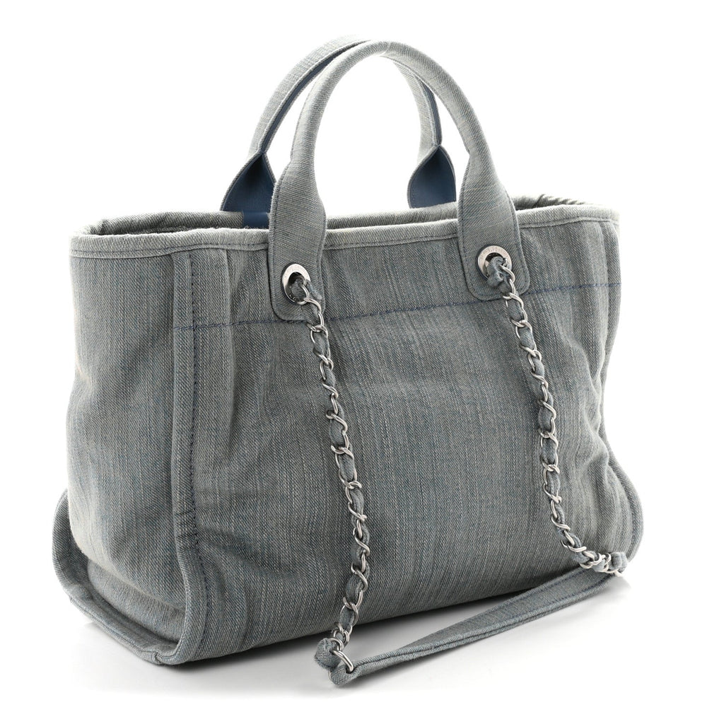 Denim Small Deauville Tote Light Blue