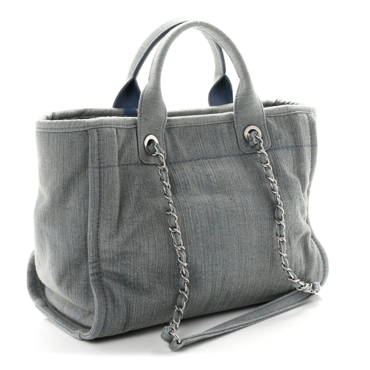 Denim Small Deauville Tote Light Blue
