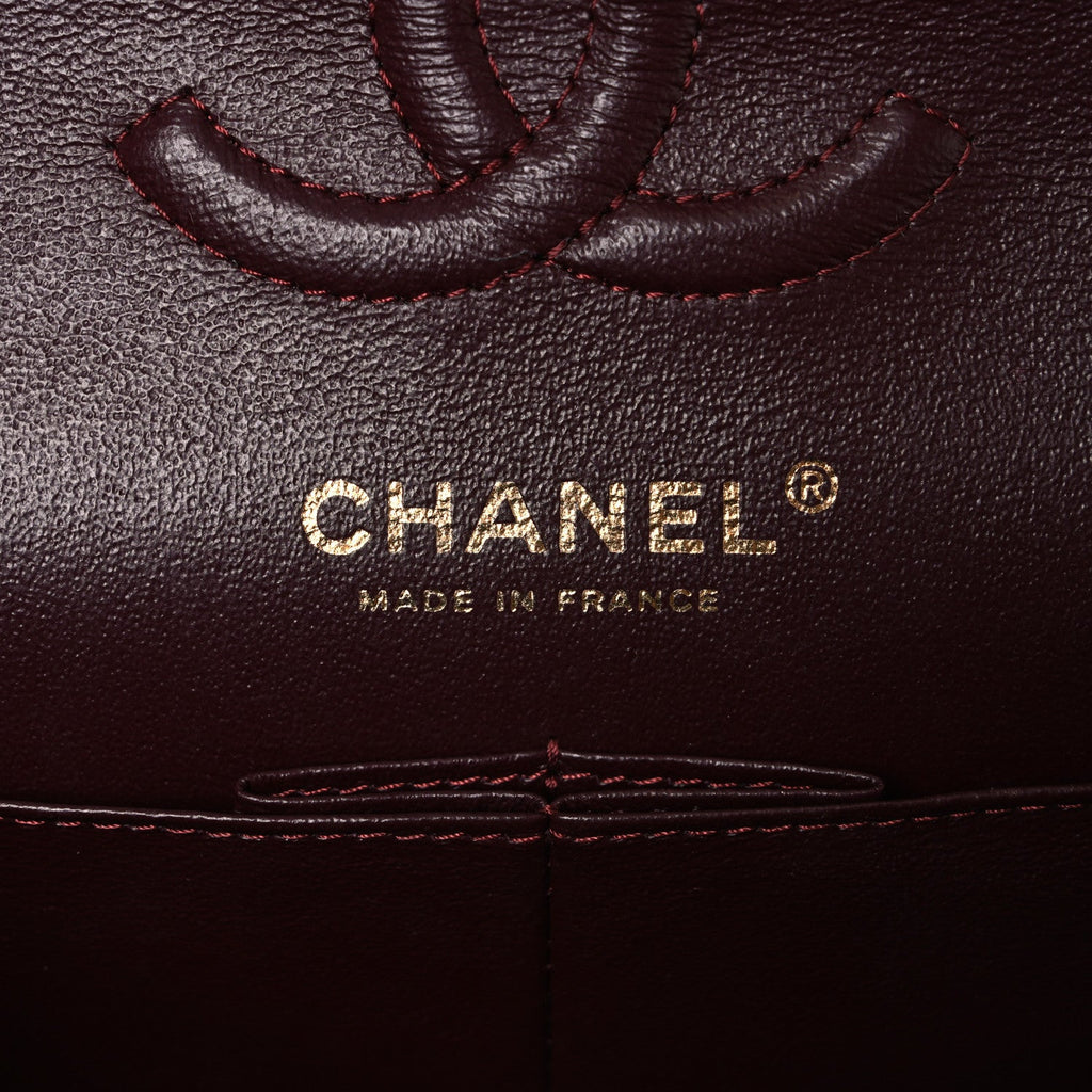 Lambskin Quilted Small Double Flap Black