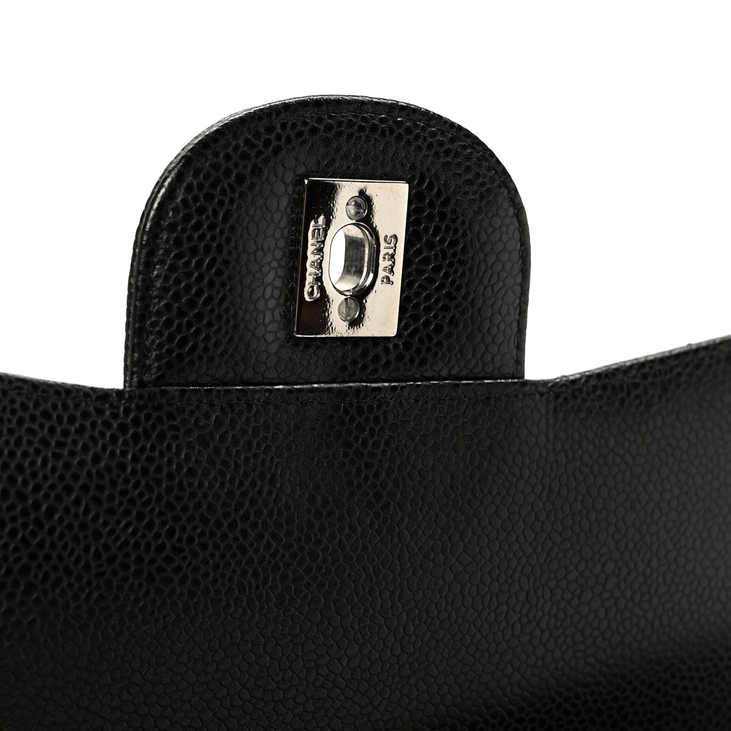 Caviar Quilted Maxi Double Flap Black