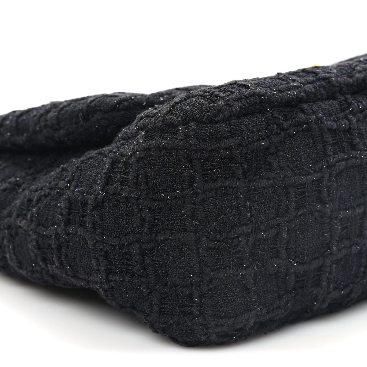 Tweed Quilted Medium Chanel 19 Flap Black Black