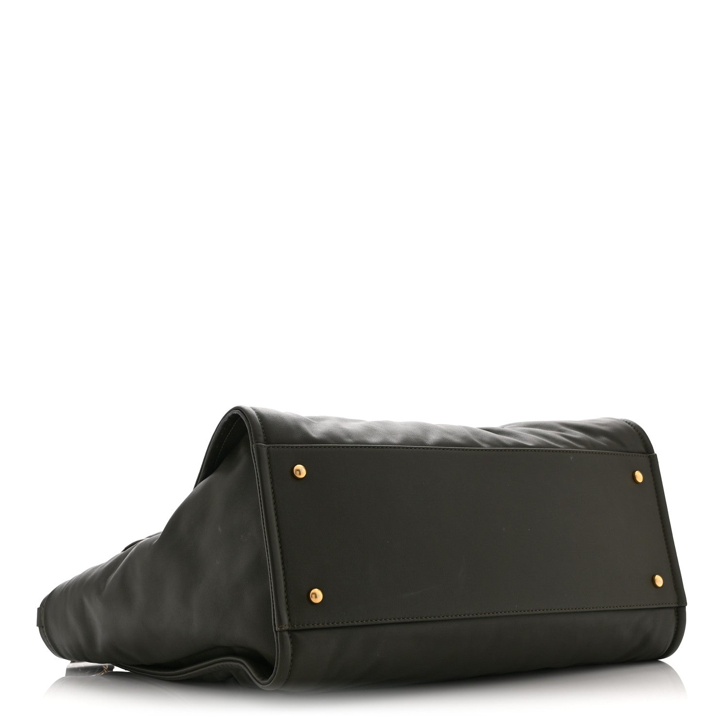 Calfskin Embossed Medium Deauville Tote Khaki