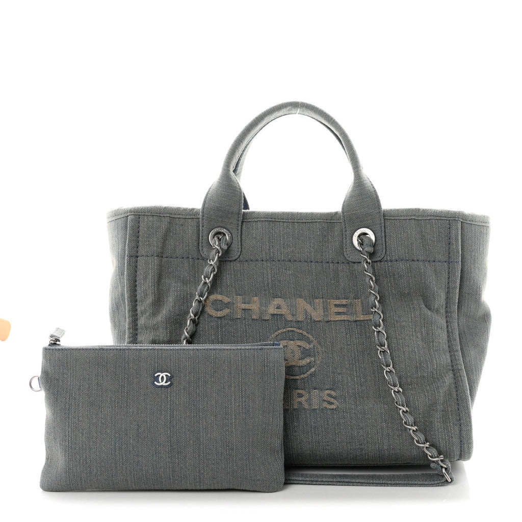 Denim Small Deauville Tote Light Blue