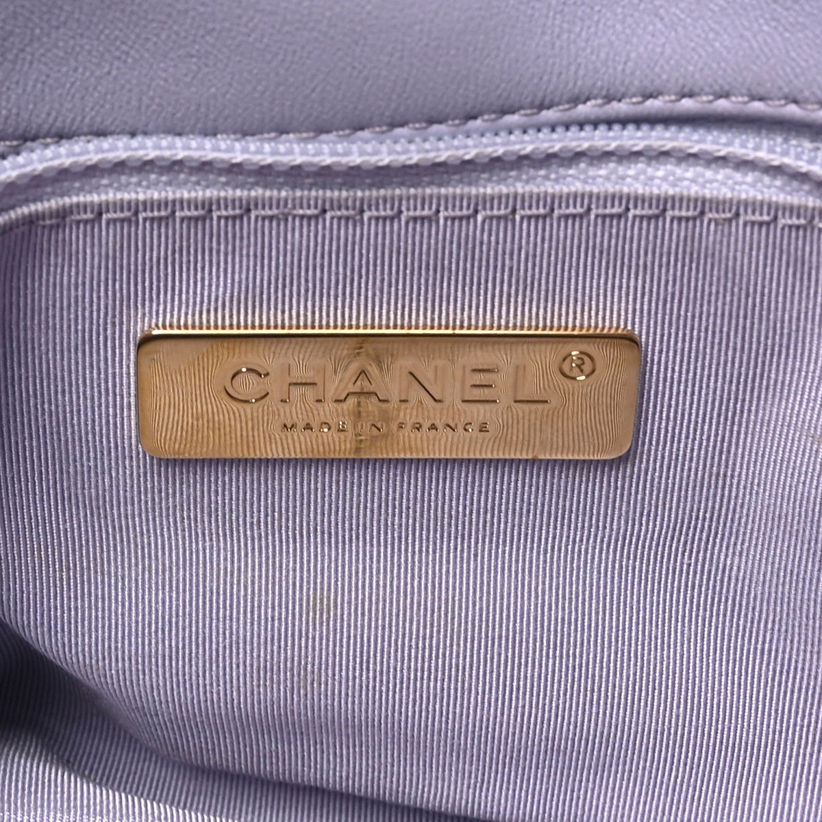 Lambskin Quilted Medium Chanel 19 Flap Light Purple