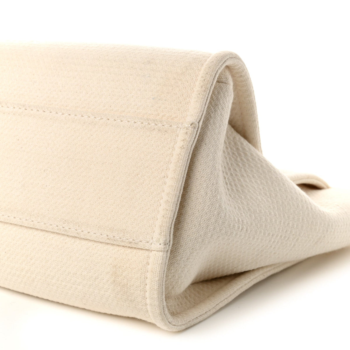 Mixed Fibers Small Deauville Tote White
