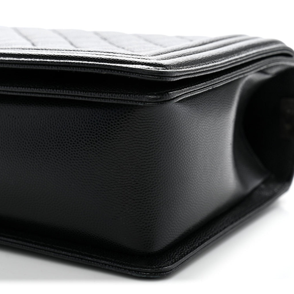 Caviar Quilted New Medium Boy Flap Black