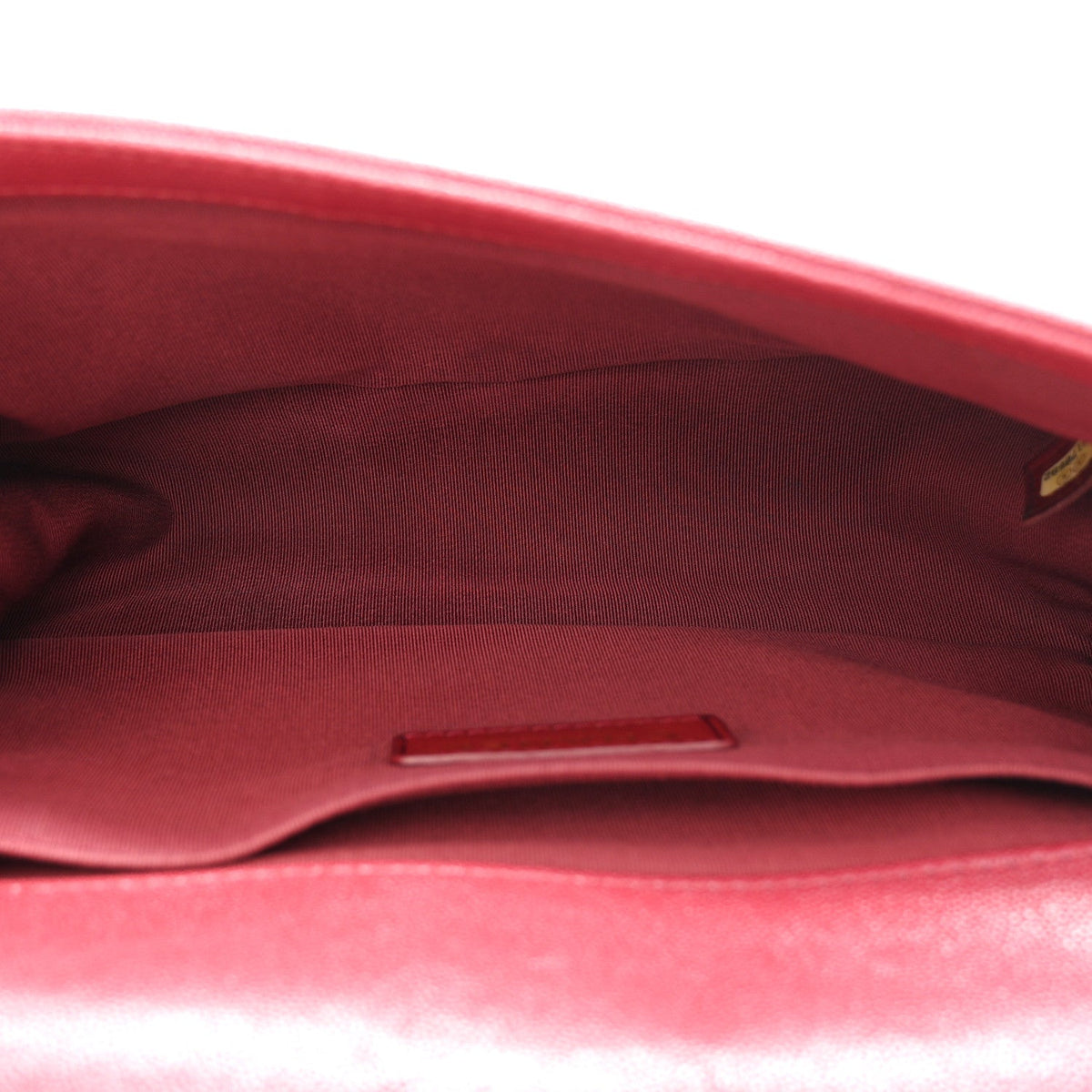 Caviar Quilted Medium Boy Flap Dark Red