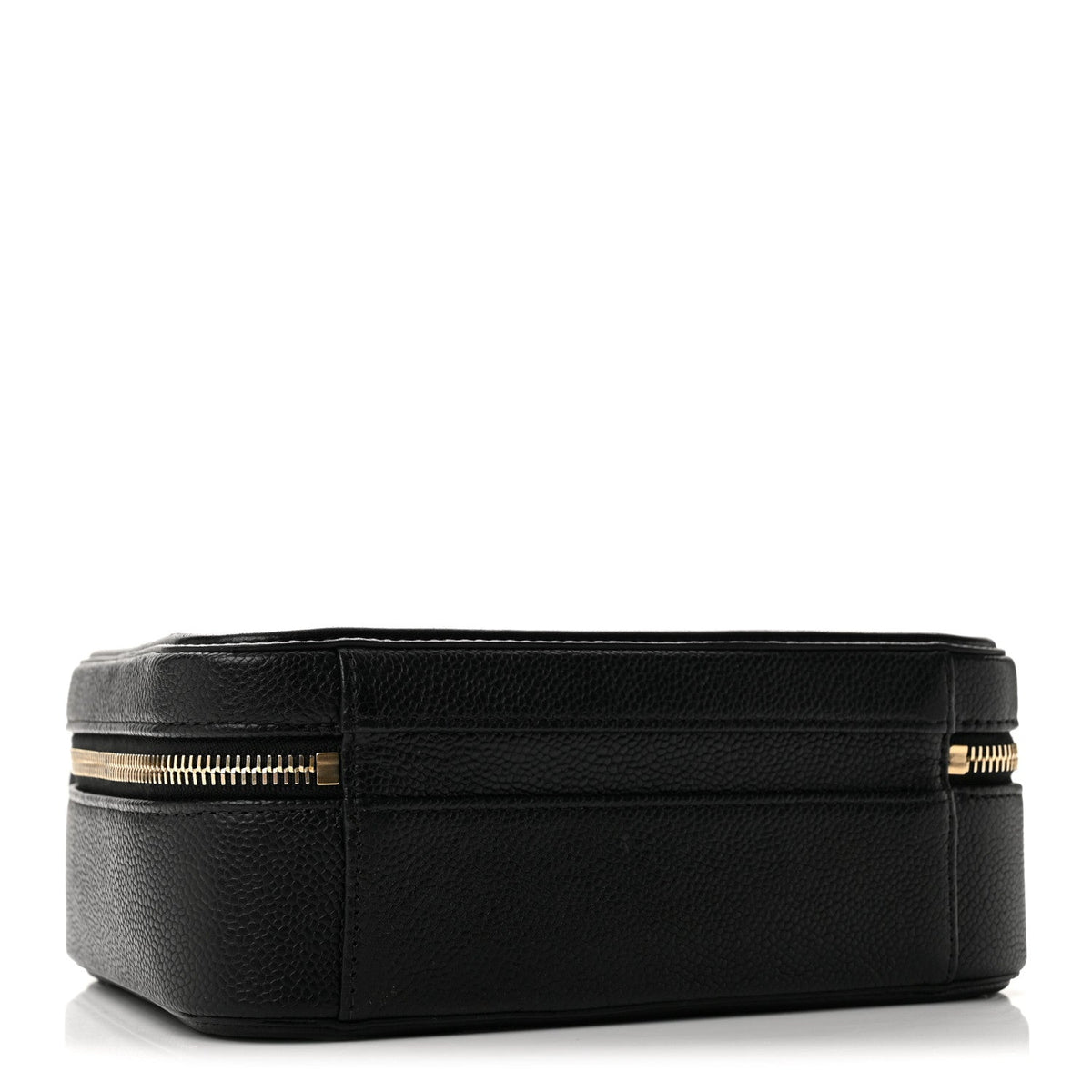 Caviar Quilted Medium CC Filigree Vanity Case Black