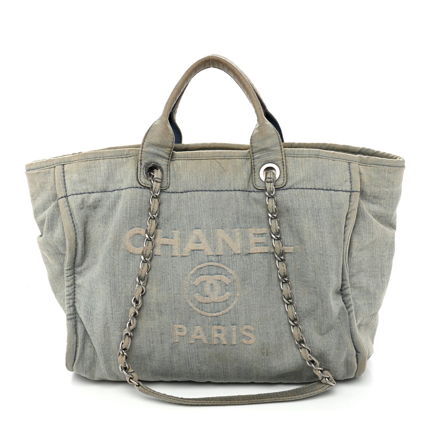 Denim Medium Deauville Tote Light Blue