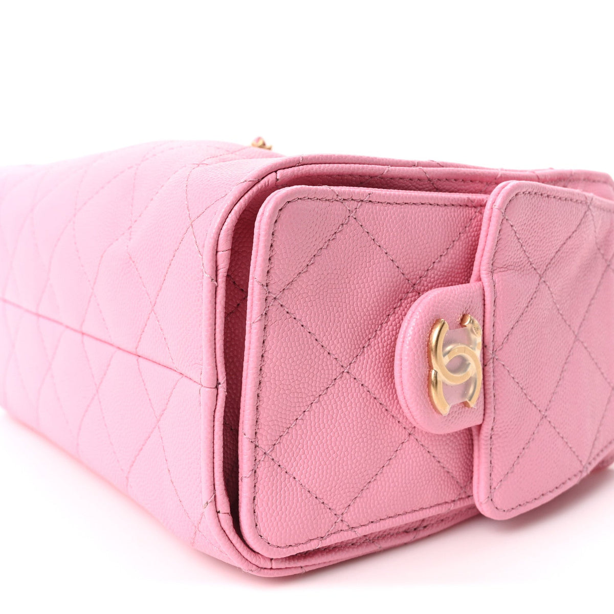 Caviar Quilted Mini Chanel 25 Handbag Pink