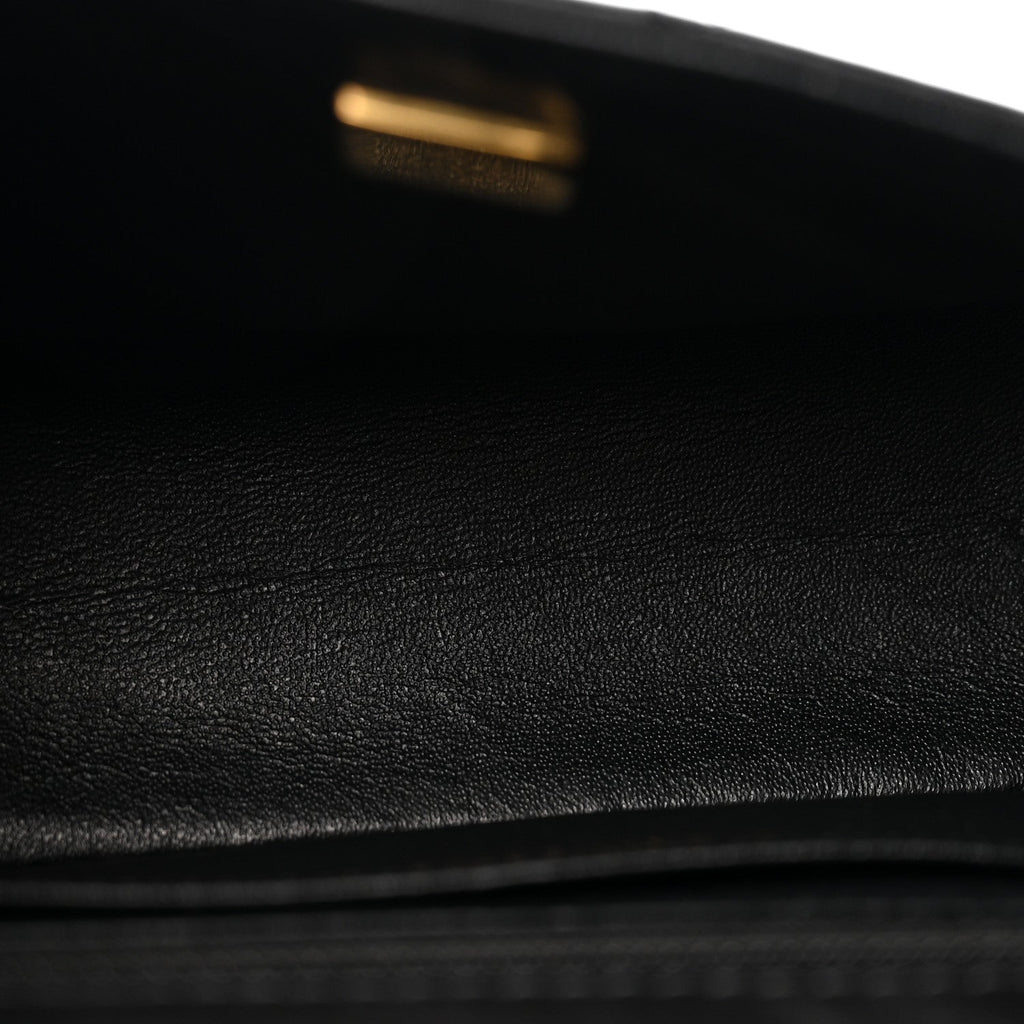 Aged Calfskin Quilted 2.55 Reissue Mini Flap Black