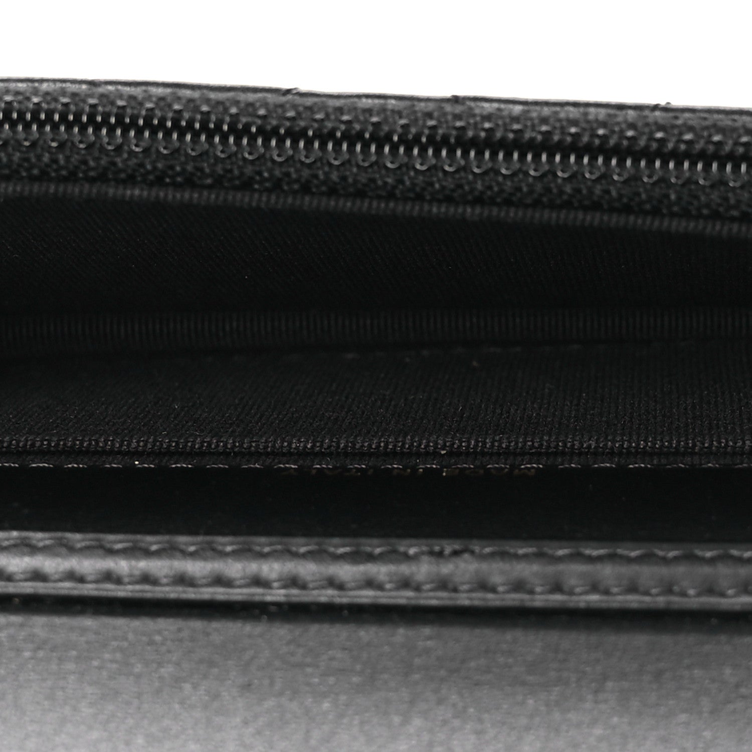 Calfskin Quilted Mini Maxi Pearls Wallet On Chain WOC Black