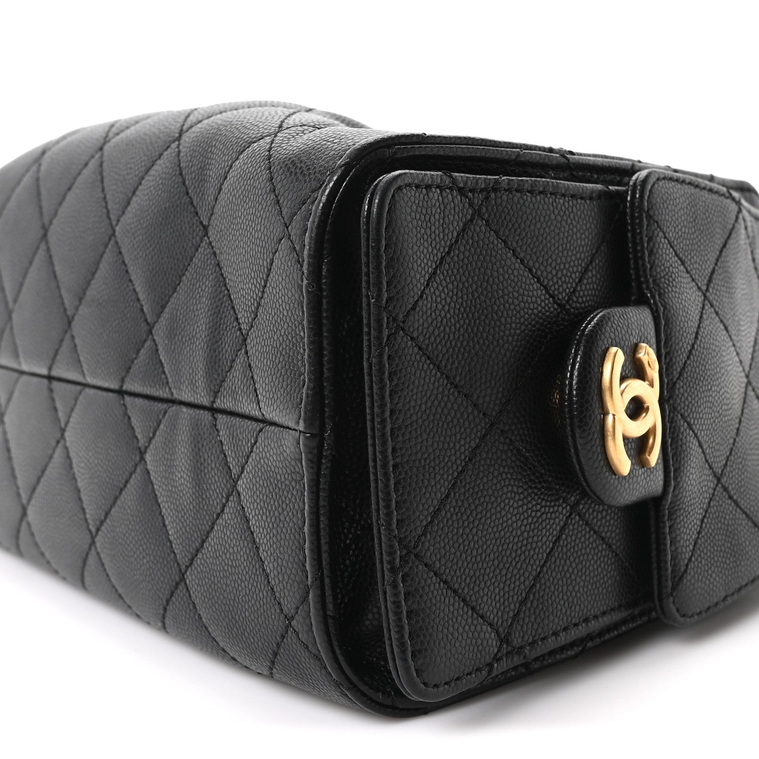 Caviar Quilted Mini Chanel 25 Handbag Black