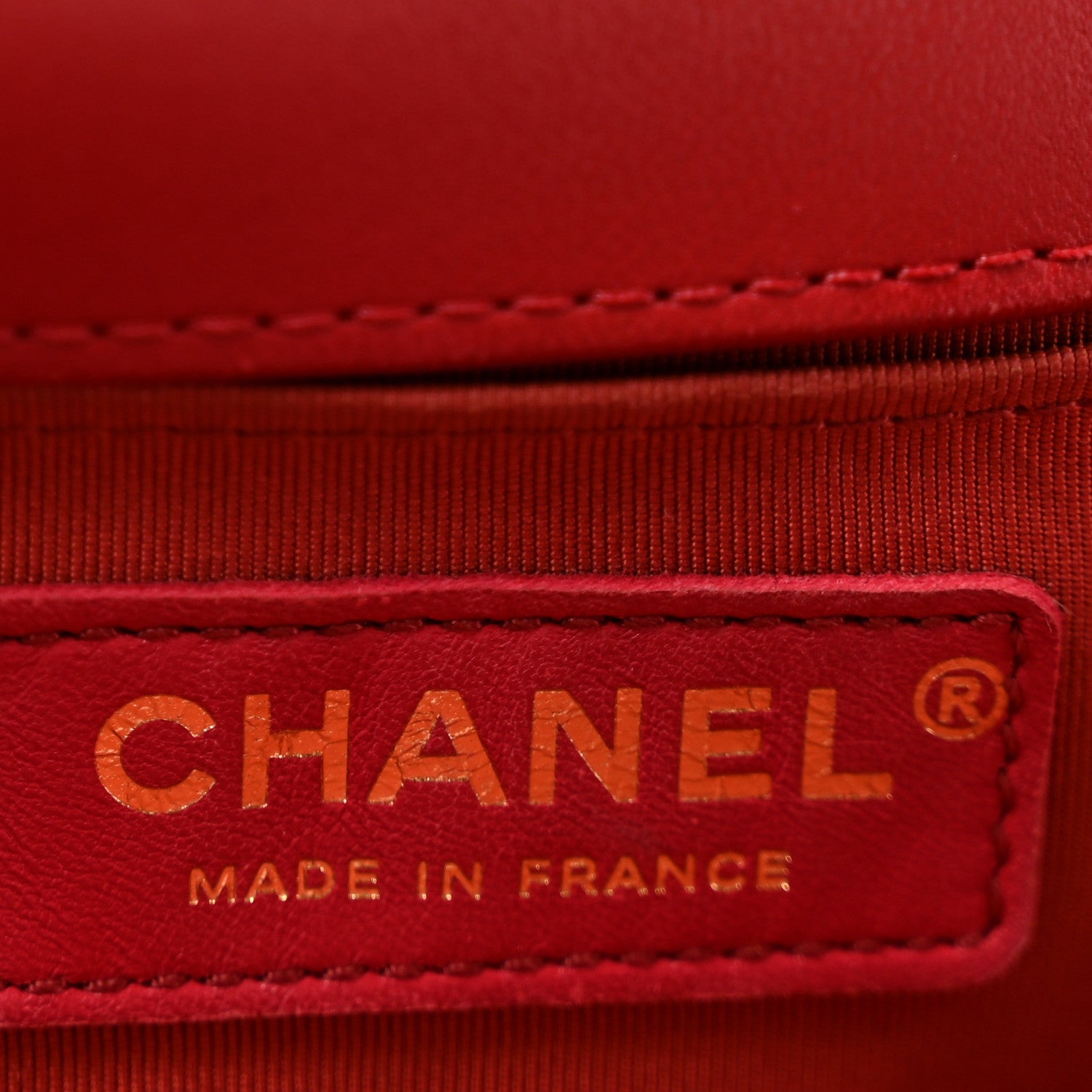 Calfskin Quilted Medium Boy Flap Red