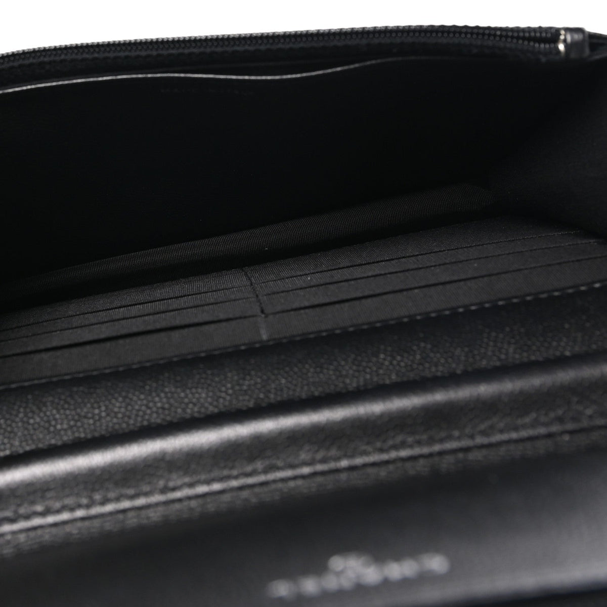 Caviar Quilted Boy Wallet On Chain WOC So Black