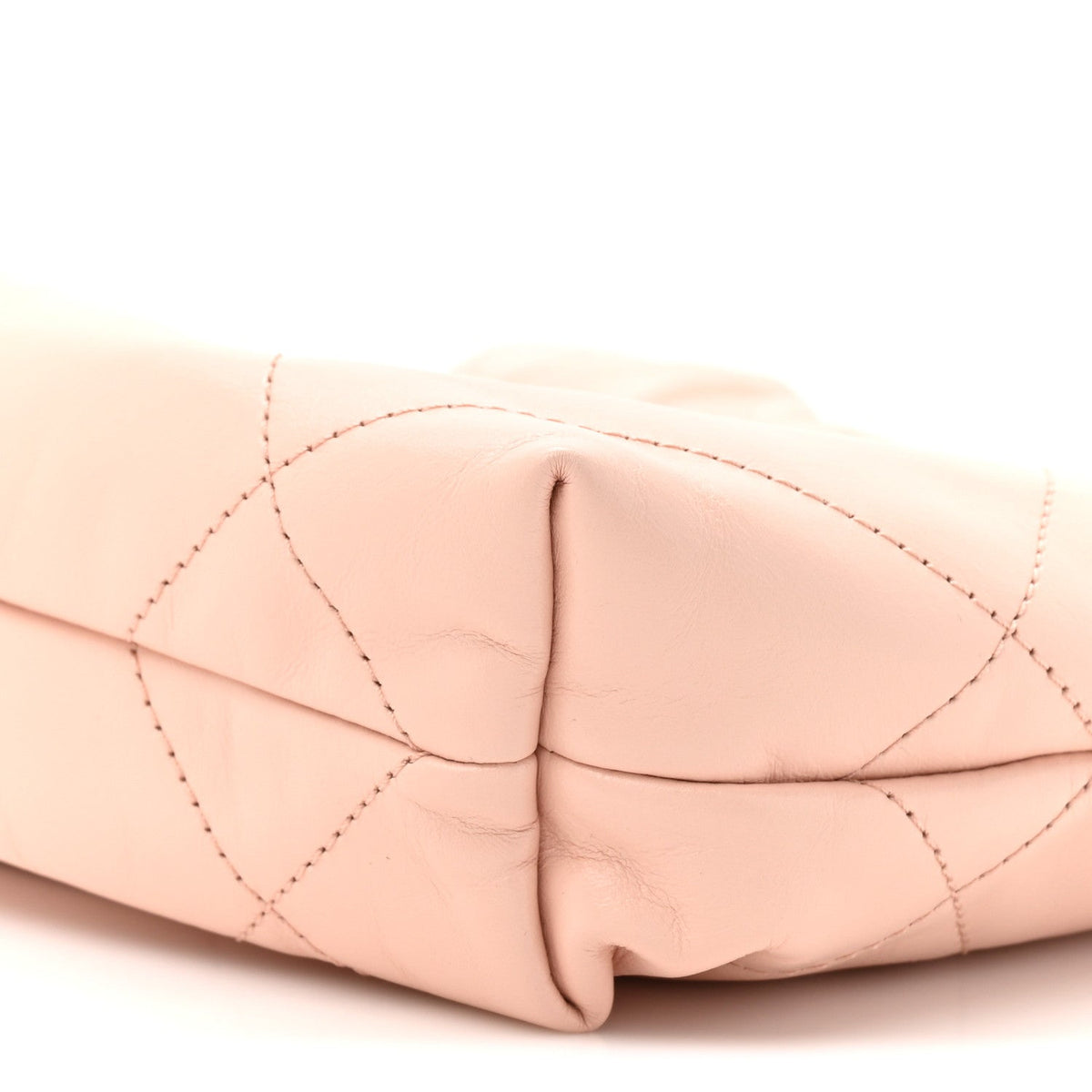 Shiny Calfskin Quilted Mini Chanel 22 Light Pink