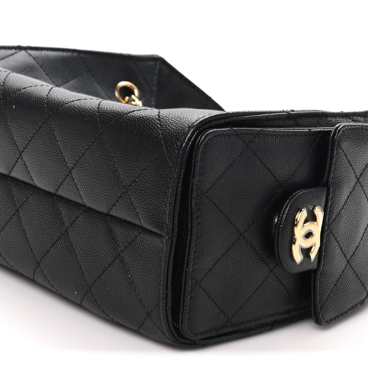 Caviar Quilted Mini Chanel 25 Handbag Black