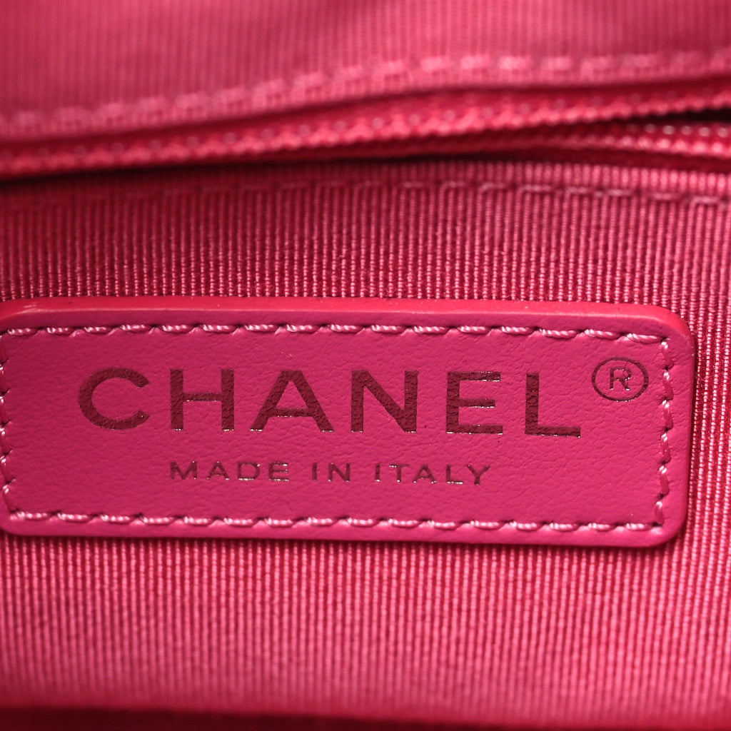 Aged Calfskin Quilted Small Gabrielle Hobo Pink