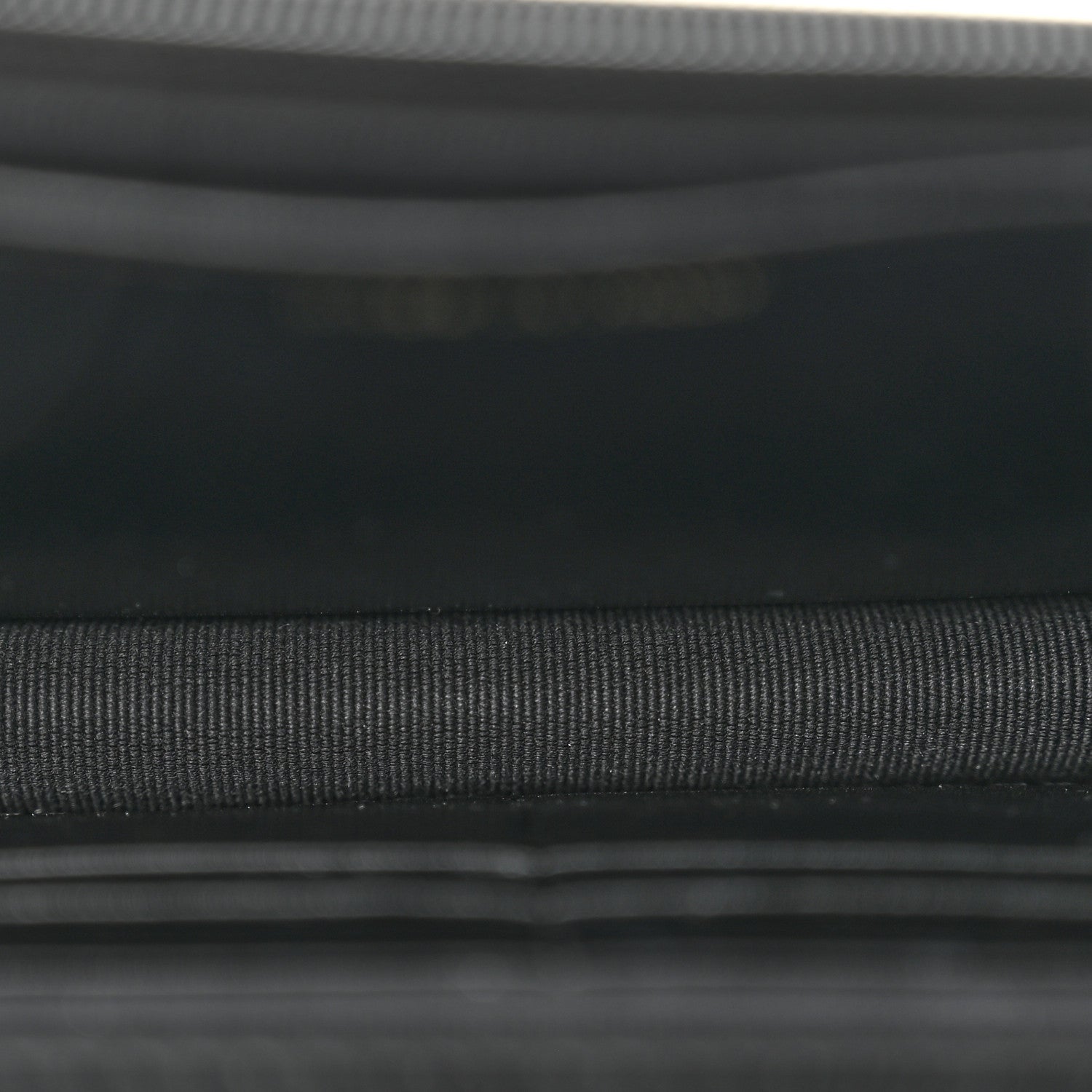 Lambskin Quilted Logo WOC Wallet On Chain Black
