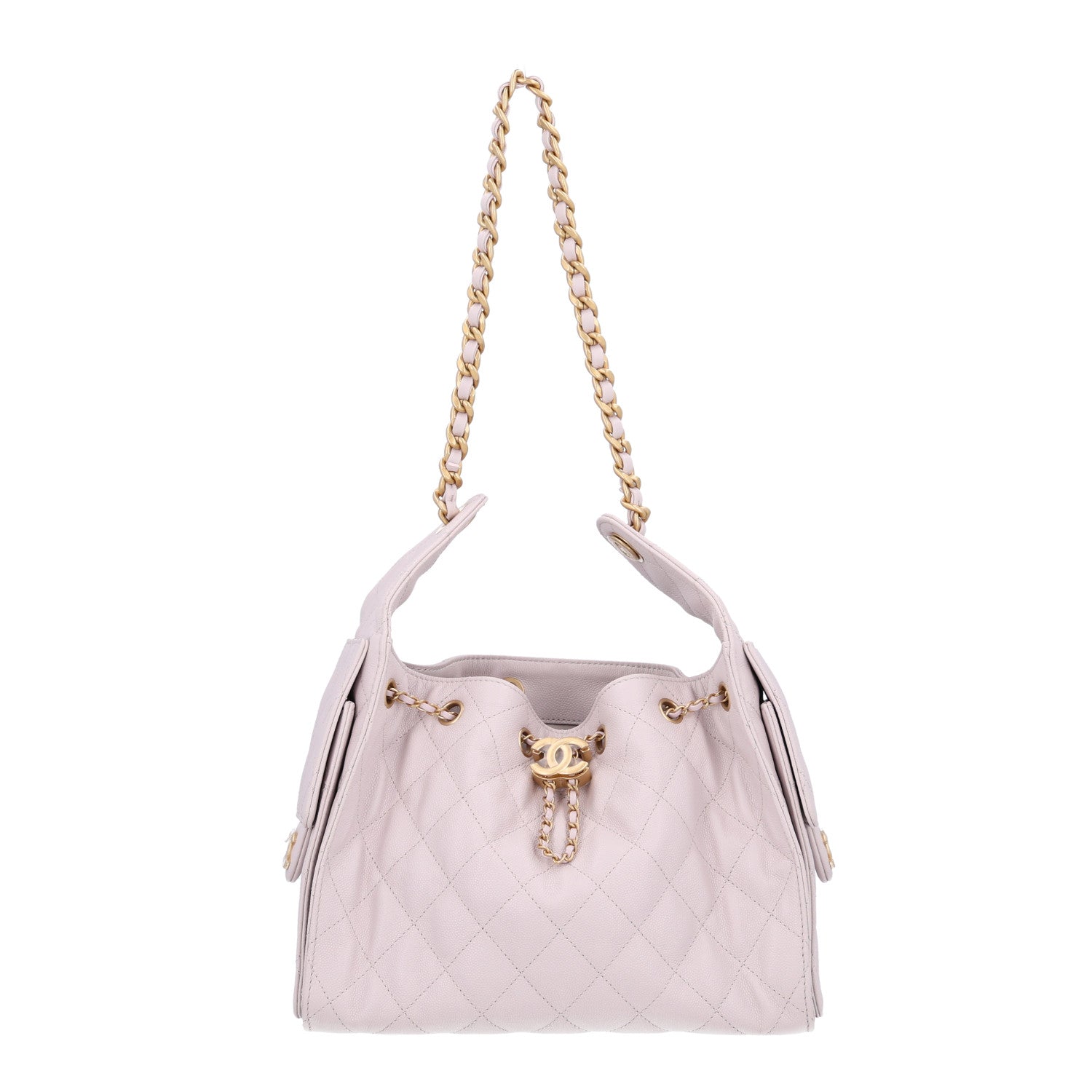 Caviar Quilted Small Chanel 25 Handbag Lilas Lilac