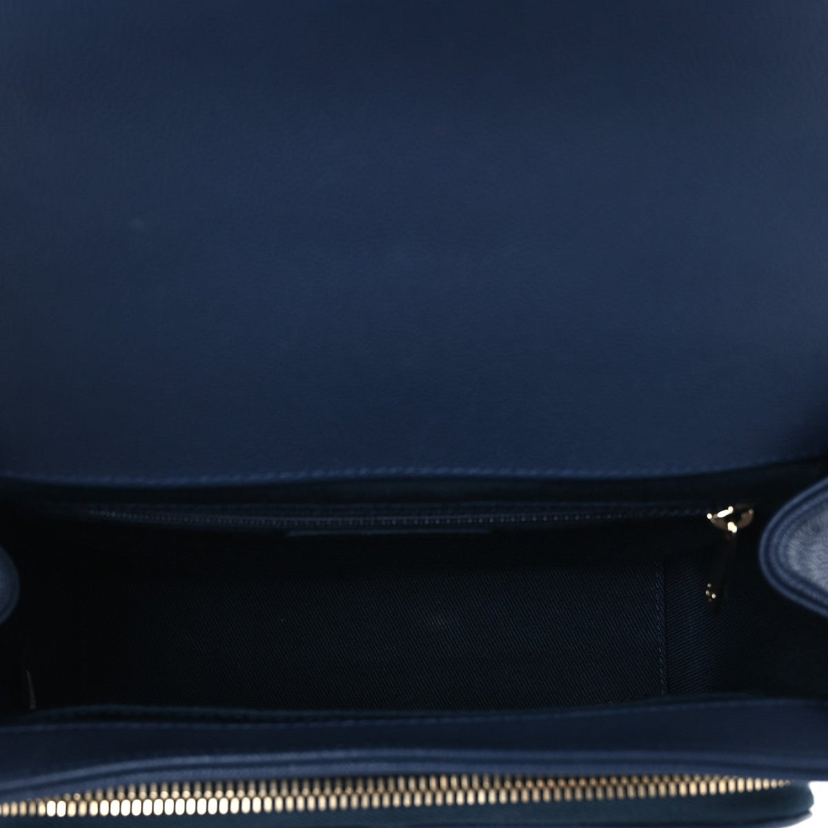 Caviar Quilted Small Business Affinity Flap Navy