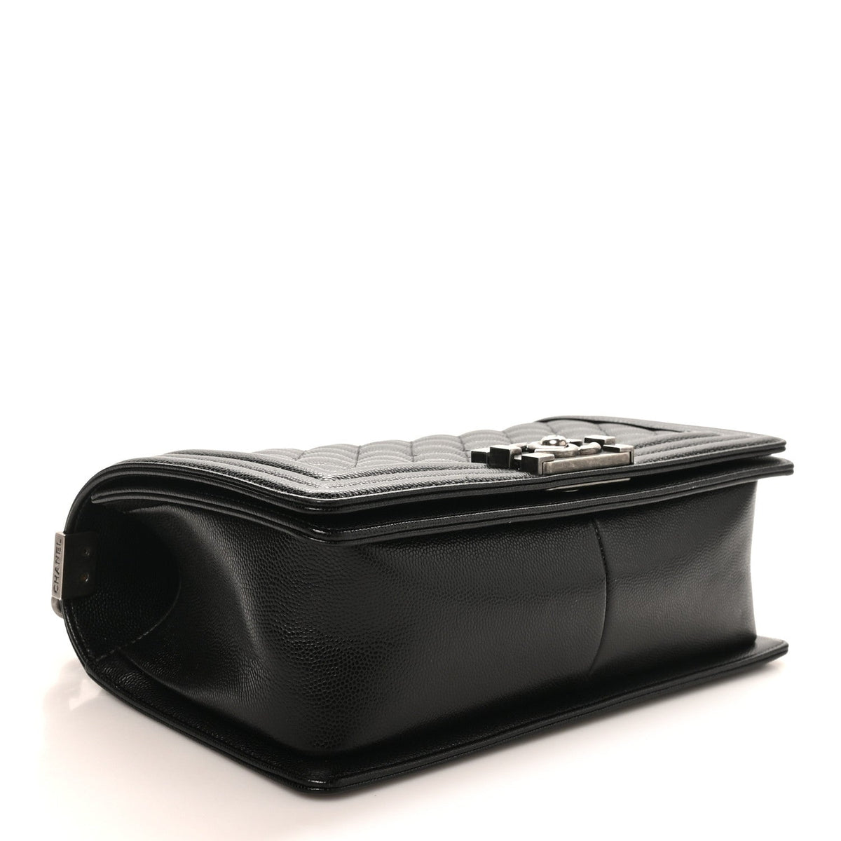 Caviar Quilted Medium Boy Flap Black