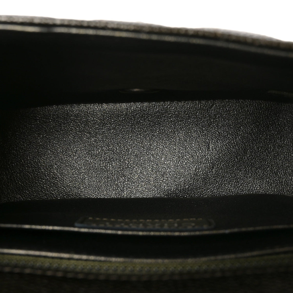 Caviar Quilted Mini Square Flap Dark Charcoal