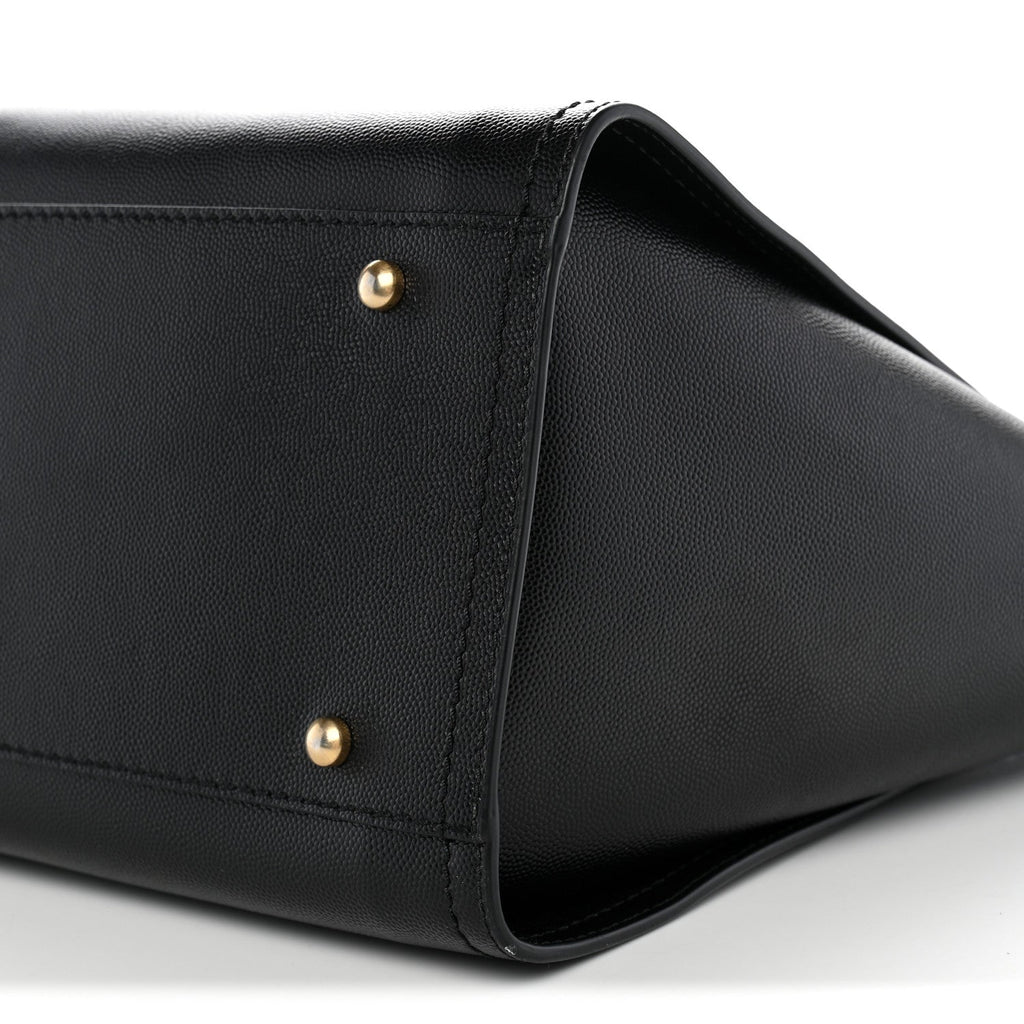 Caviar Small Studded Deauville Tote Black