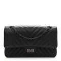 Sheepskin Chevron Quilted 2.55 Reissue 225 Double Flap So Black