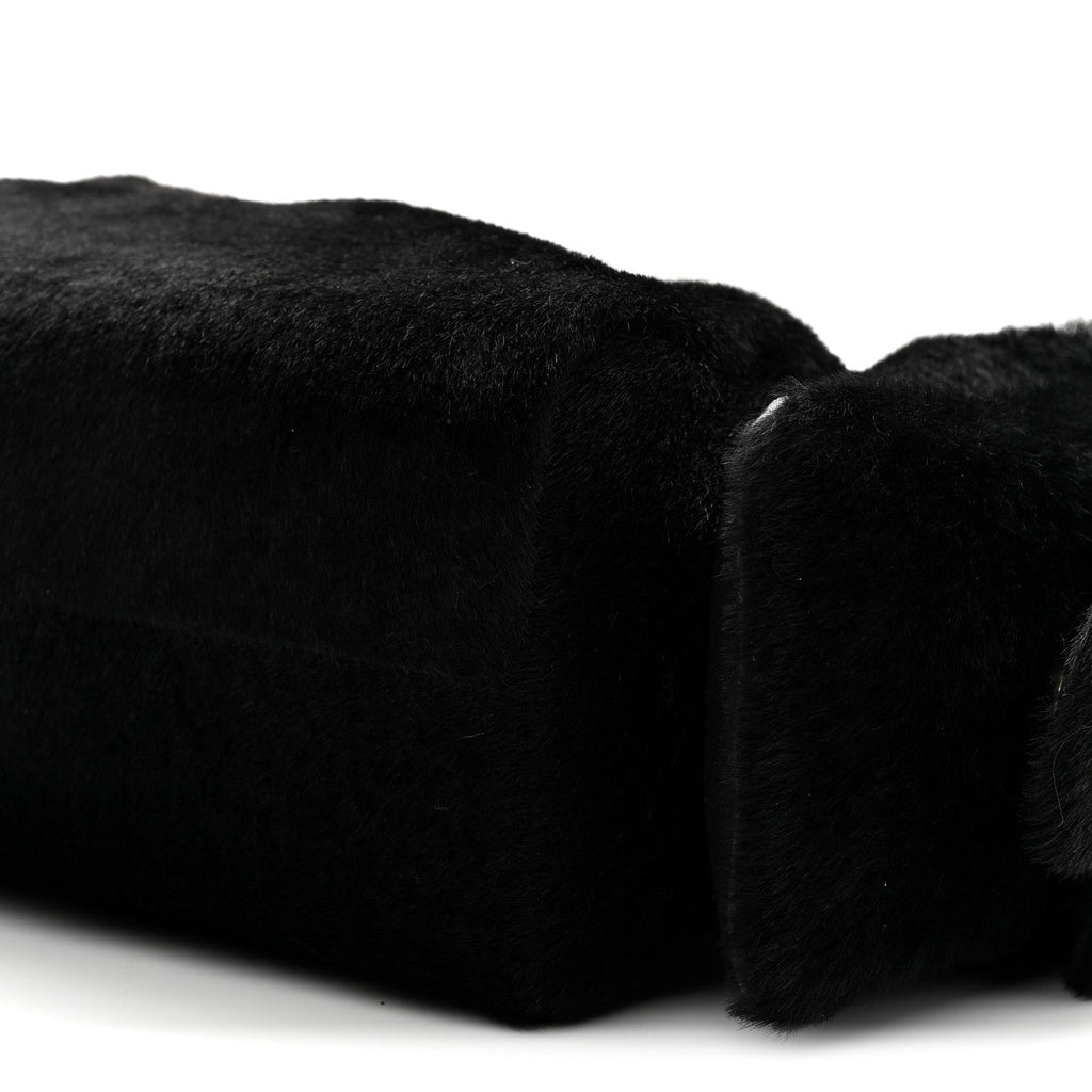 Pony Hair Mini Chanel 25 Handbag Black
