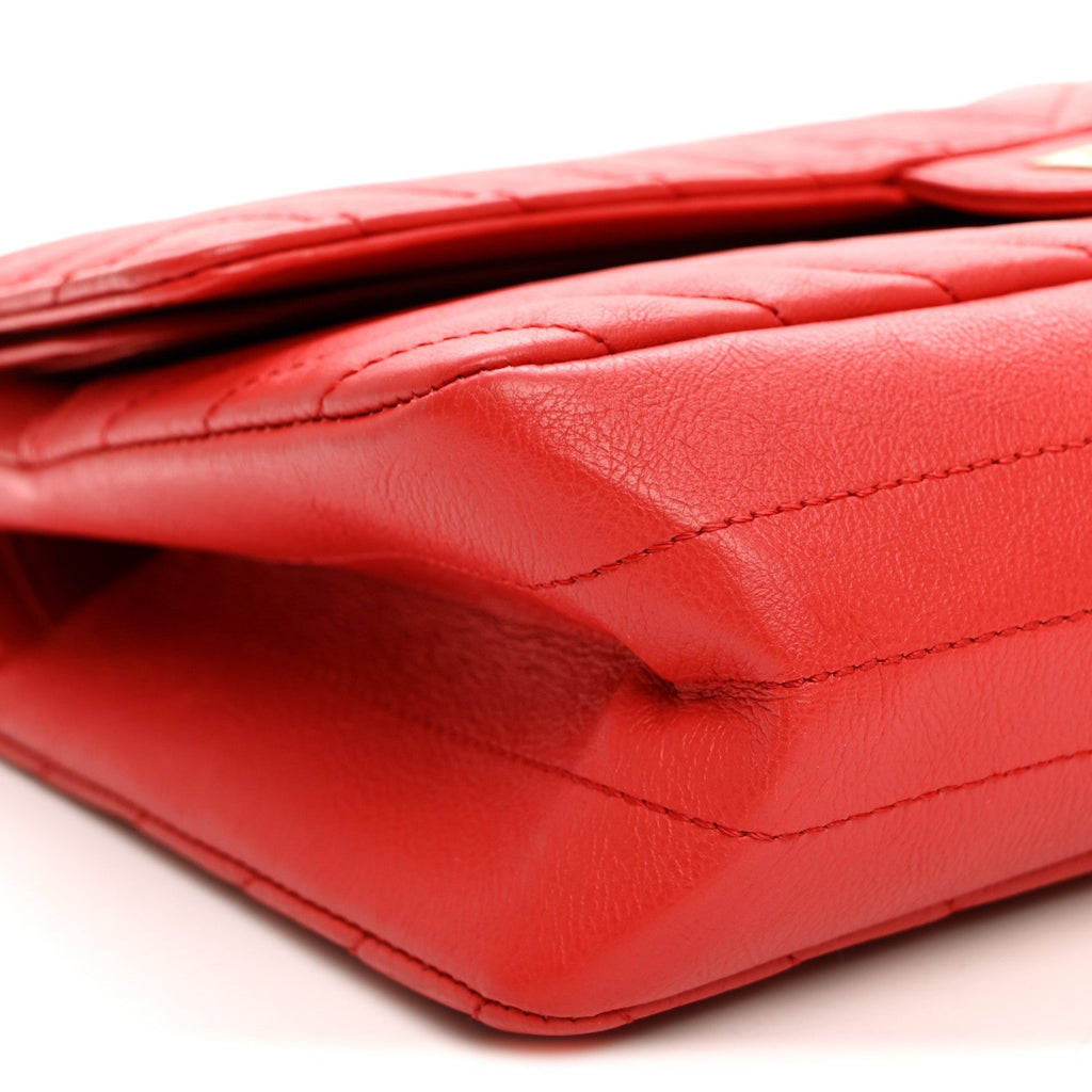 Sheepskin Chevron Quilted 2.55 Reissue 225 Flap Red