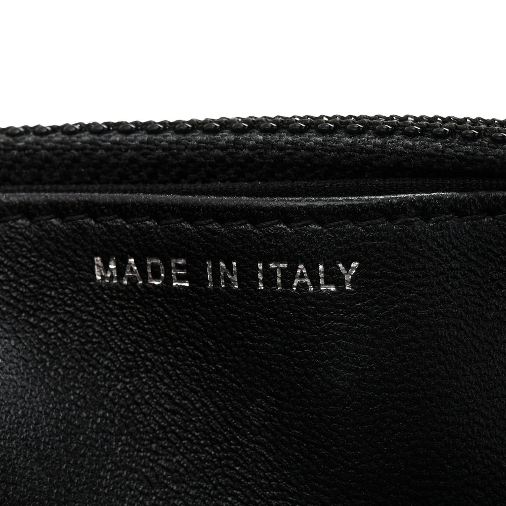 Velvet Mirror Embellished Boy Wallet On Chain WOC Argent