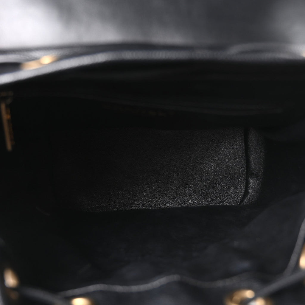 Caviar Quilted Filigree Backpack Black