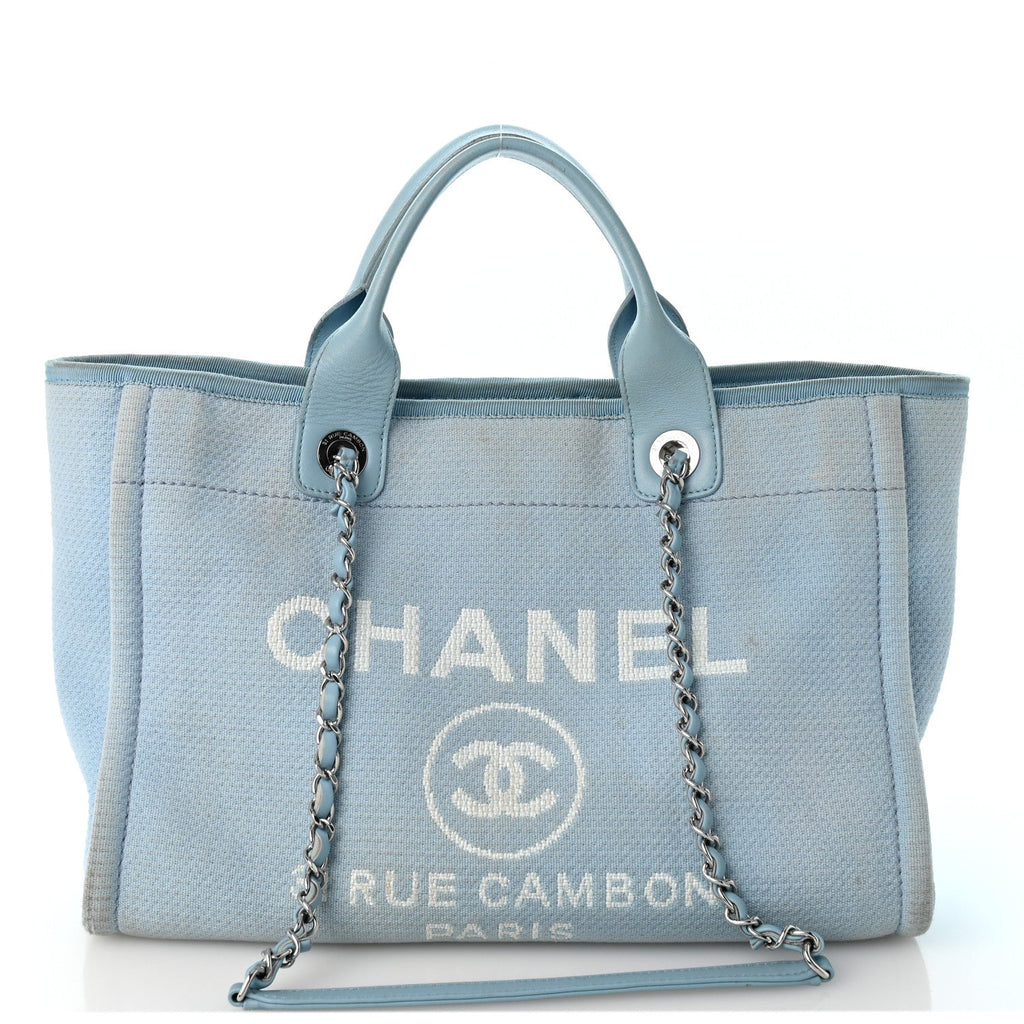 Mixed Fibers Small Deauville Tote Light Blue