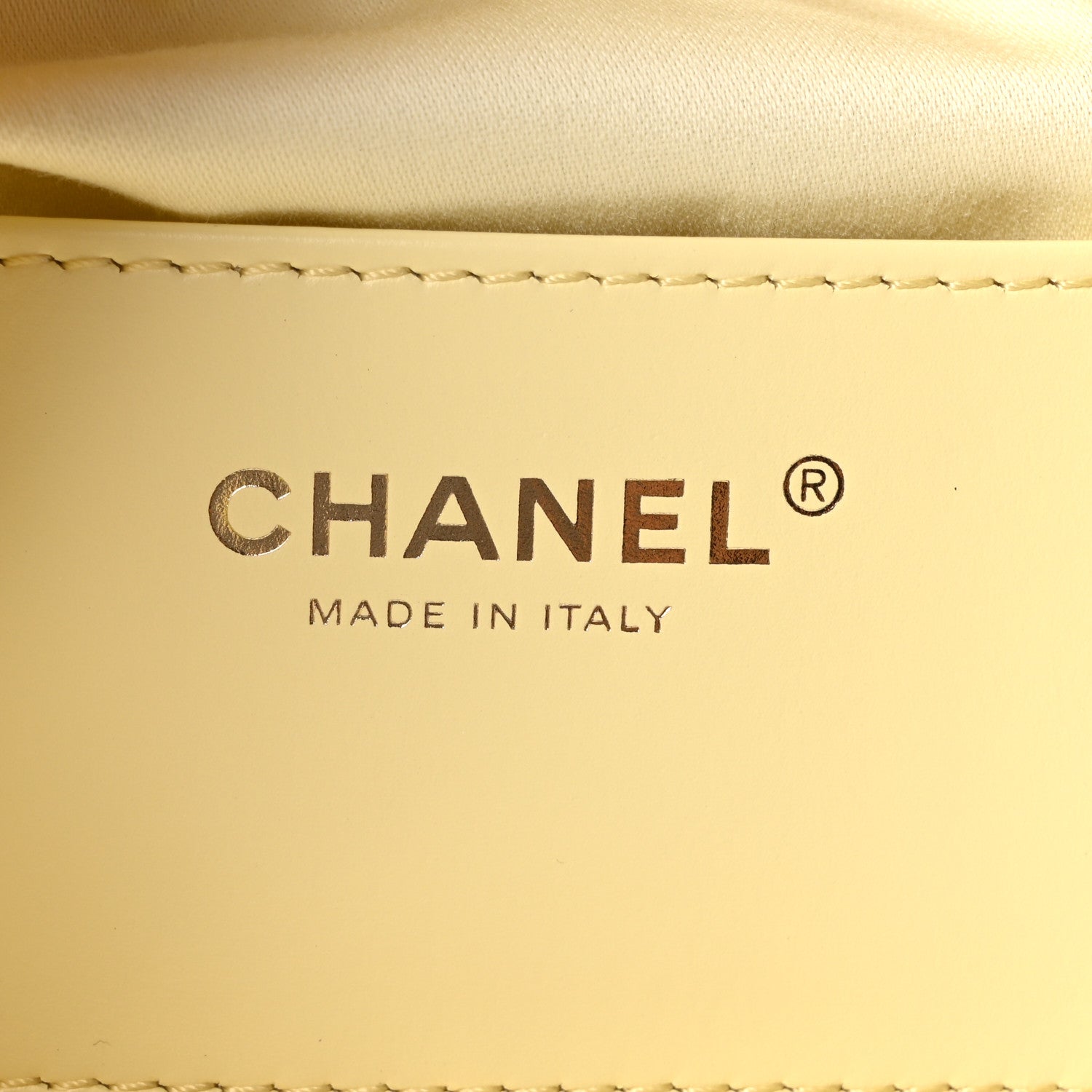 Caviar Quilted Mini Chanel 25 Handbag Light Yellow