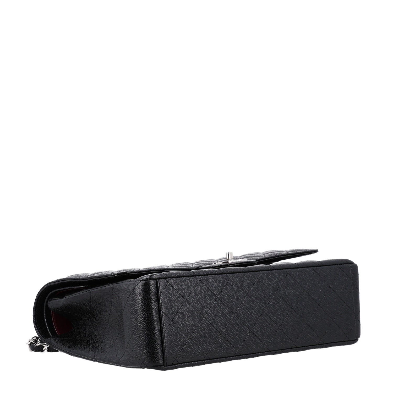 Caviar Quilted Maxi Double Flap Black