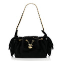 Pony Hair Mini Chanel 25 Handbag Black
