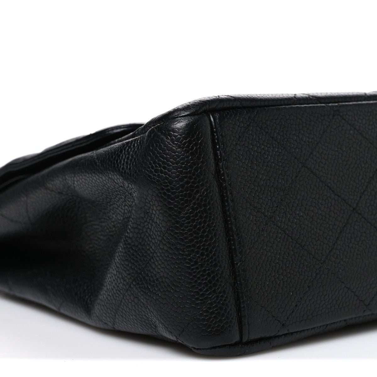 Caviar Quilted Maxi Double Flap Black